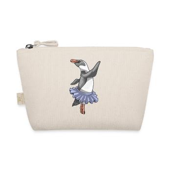 Penguin Ballerina Ballet Dance - Organic Pouch - nature - Front