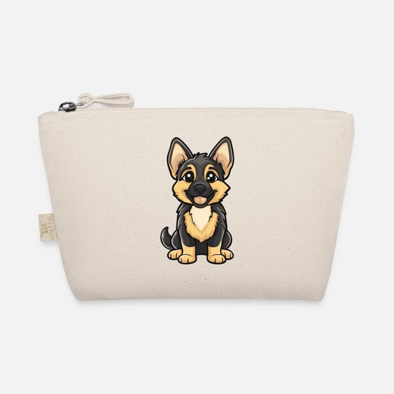 German Shepherd Hund Comic Niedlich Bio-Täschchen