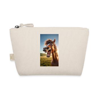 Horse laughing - Organic Pouch - nature - Front