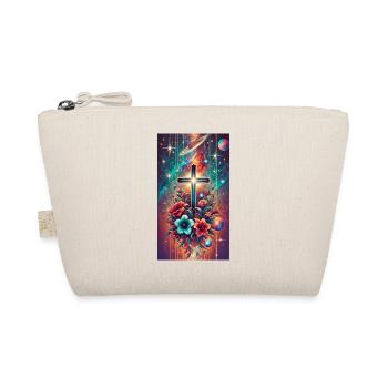Cosmique, Floral Croix, Fleurs, Espace, Étoiles - Trousse biologique - nature - Devant
