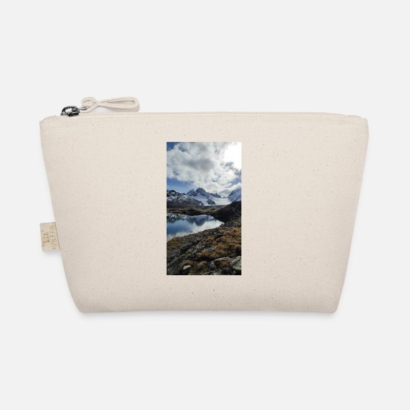 Schneebedeckte Berge Bio-Täschchen