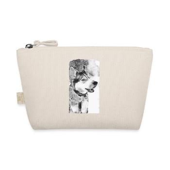 Husky Chien Noir Blanc - Trousse biologique - nature - Devant