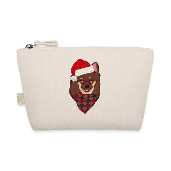 Chapeau de Noël Chihuahua Santa - Trousse biologique - nature - Devant