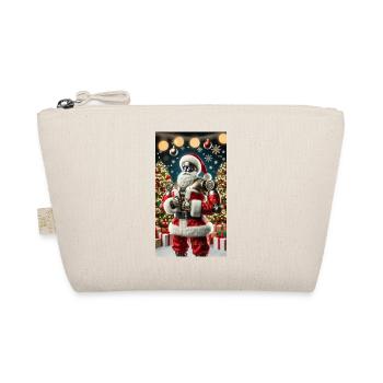 Weihnachtsmann - Bio-Täschchen - Natur - Vorne