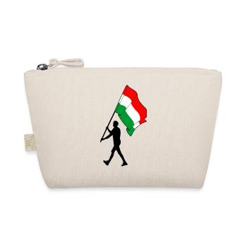 Drapeau Hongrie homme marchant - Trousse biologique - nature - Devant