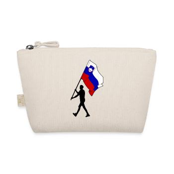 Drapeau Slovénie homme marchant - Trousse biologique - nature - Devant
