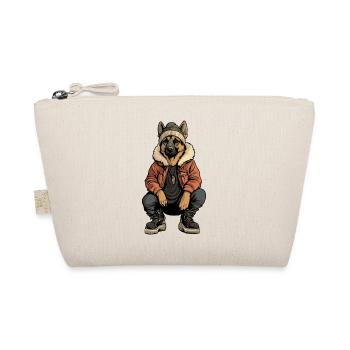 German Shepherd Fashion Winter - Organic Pouch - nature - Front