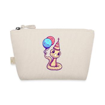 Snake Cobra Birthday Comic - Organic Pouch - nature - Front