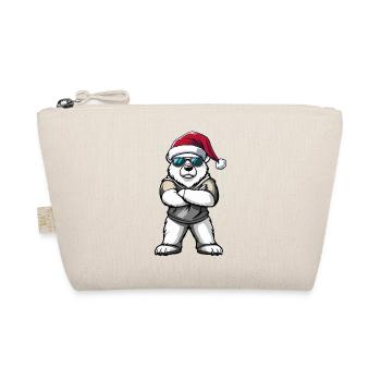 Ours polaire Père Noël - Trousse biologique - nature - Devant