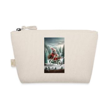 Weihnachtsmann - Bio-Täschchen - Natur - Vorne