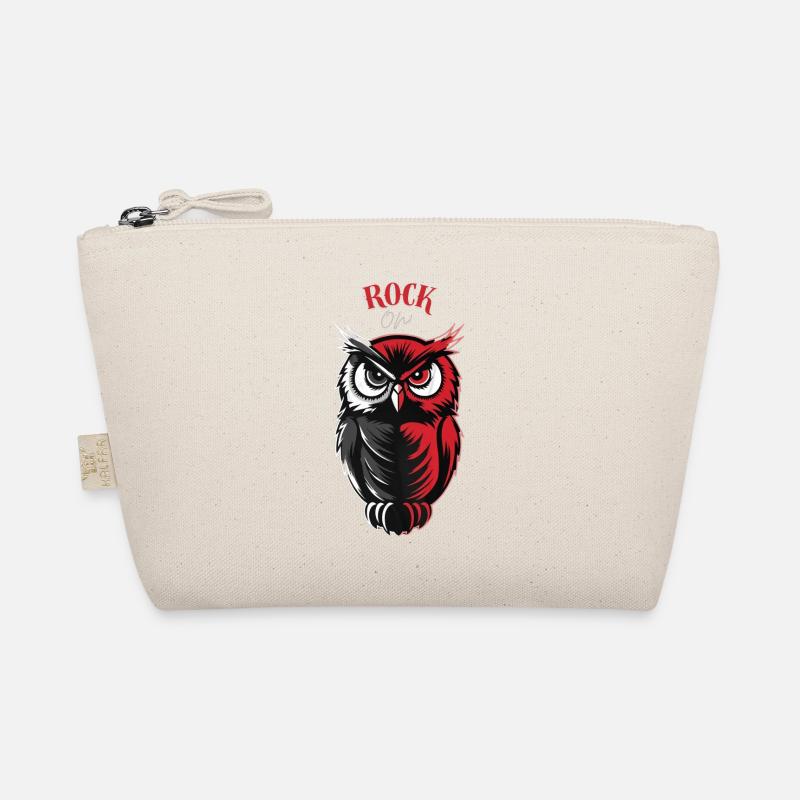 Eule - Rock on ! Bio-Täschchen