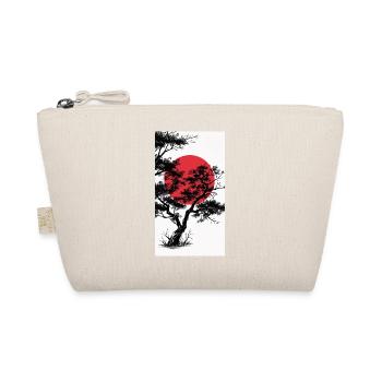 Arbre noir de style manga avec soleil rouge - Trousse biologique - nature - Devant
