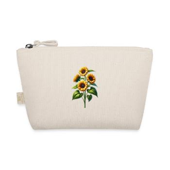 Sunflower Floral Vine Flower floral Blossom Floral - Organic Pouch - nature - Front