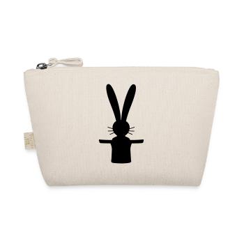 Hase Zylinder Hut Zauberer Kaninchen zaubern süß - Bio-Täschchen - Natur - Vorne