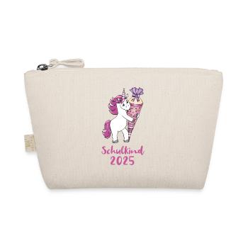Licorne avec cône de sucre Inscription à l’école Enfant de l’école 2025 - Trousse biologique - nature - Devant