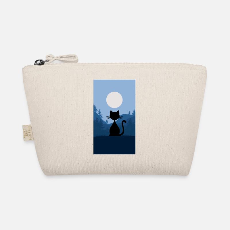 Cat in the moonlight Organic Pouch