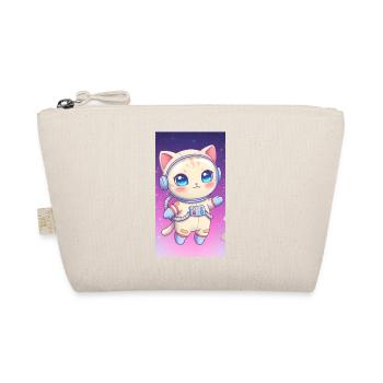 Astronaut kitten - Organic Pouch - nature - Front