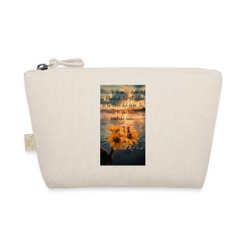 Citation inspirante au coucher du soleil avec des fleurs - Trousse biologique - nature - Devant