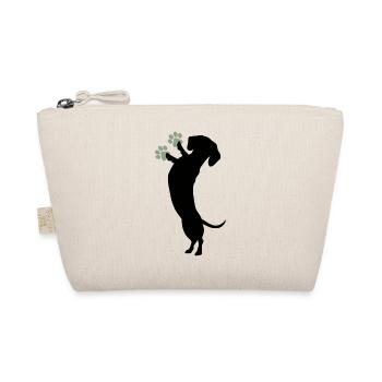Adorable design de silhouette de teckel - Trousse biologique - nature - Devant
