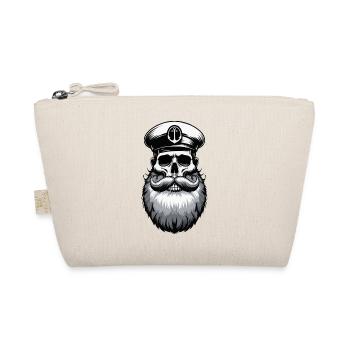 Captain Hamburg St Pauli Hanseatic City Skull - Organic Pouch - nature - Front
