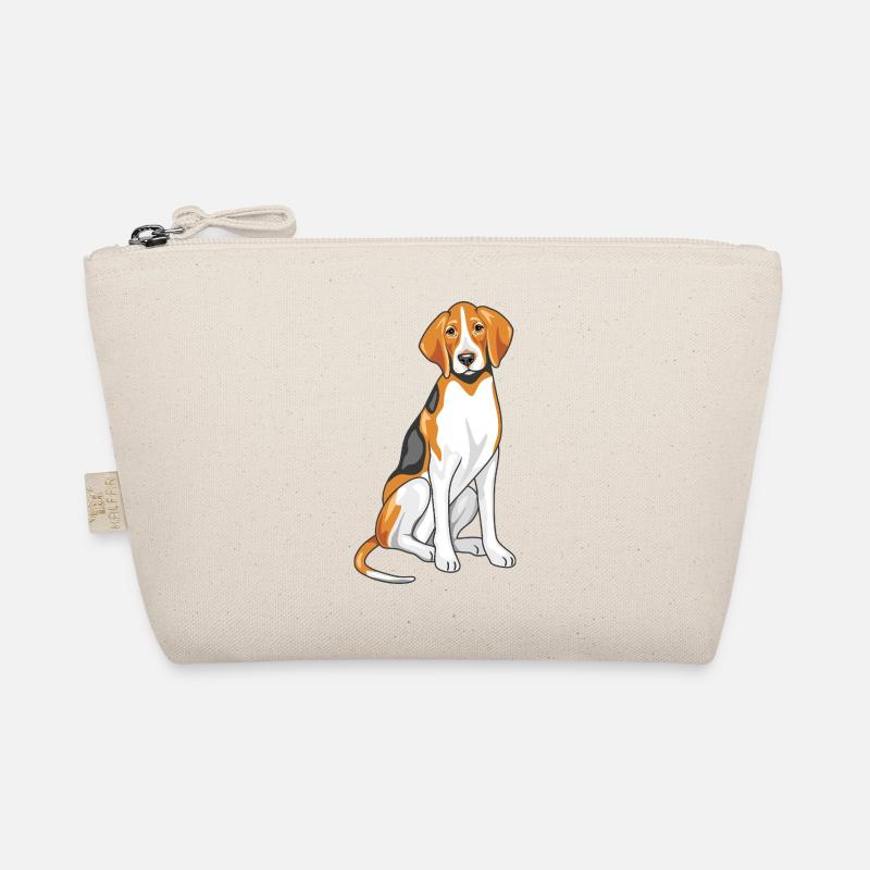 Sitting foxhound Organic Pouch