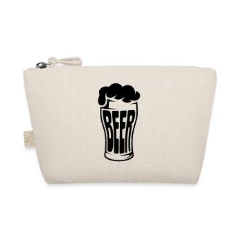 Bier - Lustiges Bier Logo T-Shirt - Bio-Täschchen - Natur - Vorne