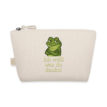 Frog grinning I know what you're thinking - Organic Pouch - nature - Front