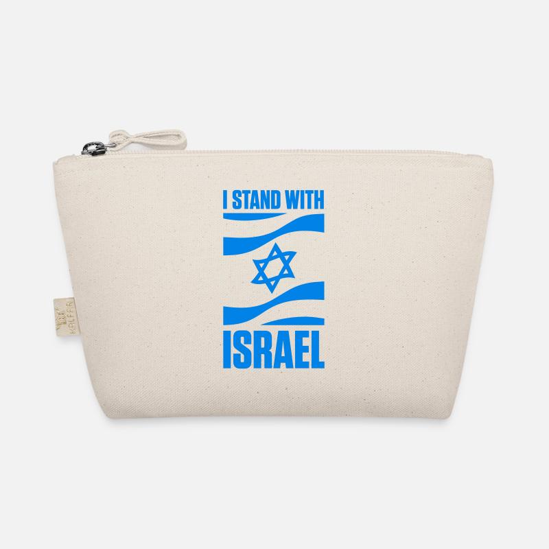 Stand With Israel Jerusalem Tel Aviv Davidstern Bio-Täschchen