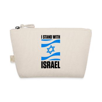 Stand with Israel Jerusalem Tel Aviv Étoile de David - Trousse biologique - nature - Devant