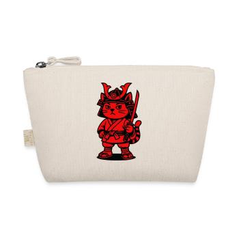 Samurai Katze - Bio-Täschchen - Natur - Vorne