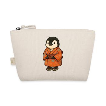 Niedlicher Pinguin im Kimono Japanische Kultur - Bio-Täschchen - Natur - Vorne