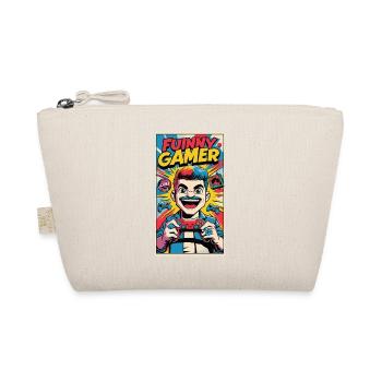 Lustiger Gamer Cartoon Design - Bio-Täschchen - Natur - Vorne