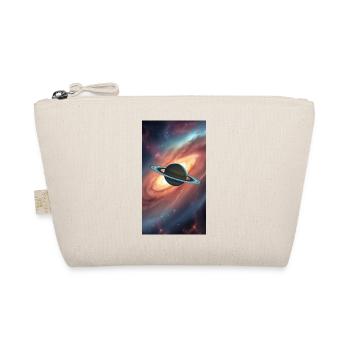 Saturn in space with galaxy background - Organic Pouch - nature - Front