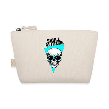Skull with Glasses - Organic Pouch - nature - Front