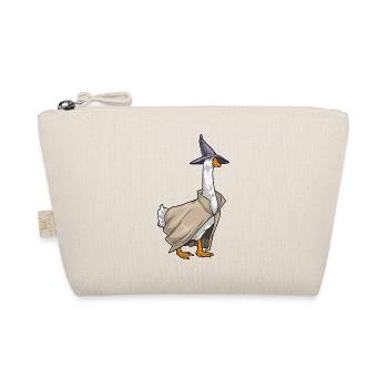Duck Halloween Witch - Organic Pouch - nature - Front