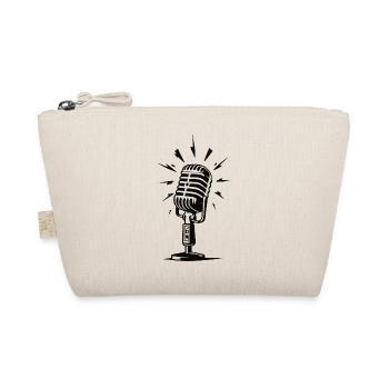 Design de microphone vintage - Style de musique rétro - Trousse biologique - nature - Devant