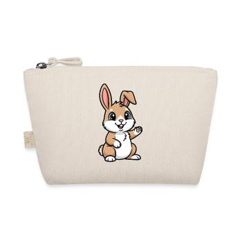 Mignon lapin de Pâques avec de grands yeux - Trousse biologique - nature - Devant