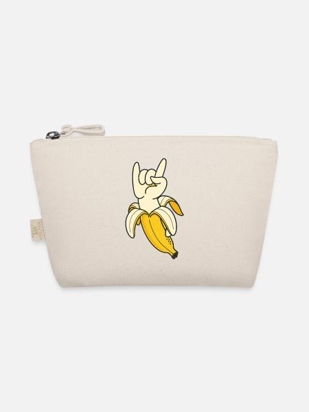 Illustration du geste de la main de la banane - Trousse biologique - nature - Devant
