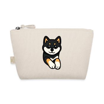 Chien Shiba Inu Mignon et Drôle - Trousse biologique - nature - Devant