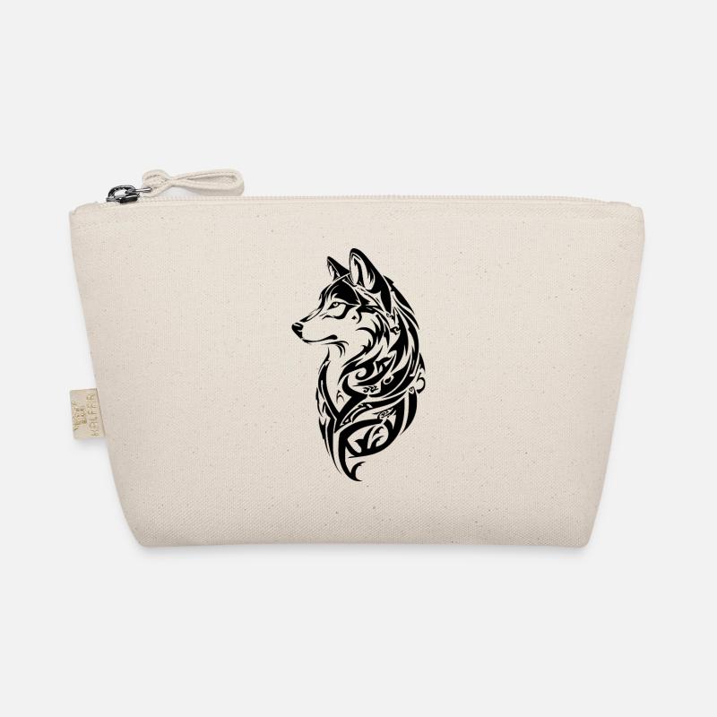 Nordic Wolf Tribal Tattoo Organic Pouch