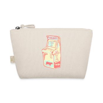 Retro Arcade Alien Cow - Organic Pouch - nature - Front