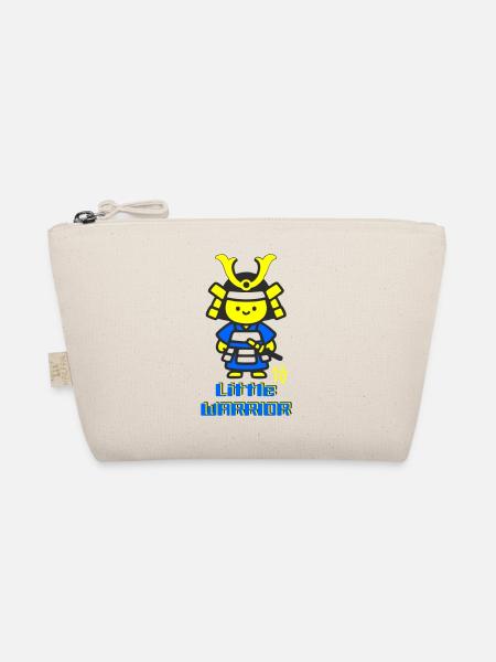 Kleiner Samurai Krieger - Bio-Täschchen - Natur - Vorne