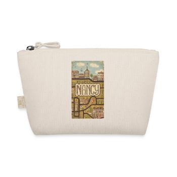 Paysage urbain de Nancy Rétro Carte Typographie - Trousse biologique - nature - Devant