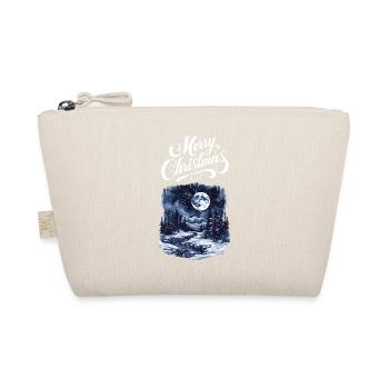 Joyeux Noël Forêt Paysage Lune Sapins - Trousse biologique - nature - Devant