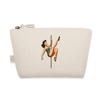 Pole Dance Pole Dancer Black-haired Retro 50s - Organic Pouch - nature - Front