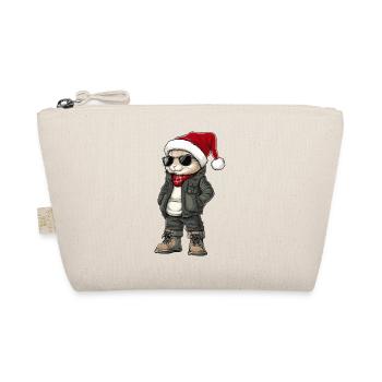 Hase Weihnachten Winter - Bio-Täschchen - Natur - Vorne