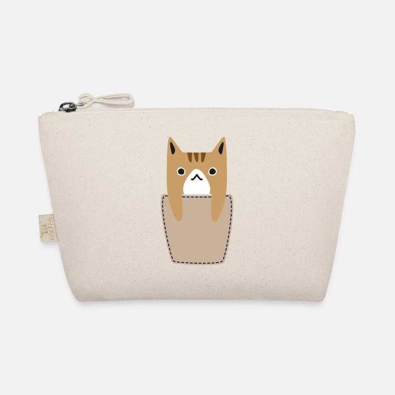 Poche poitrine avec chat Trousse biologique