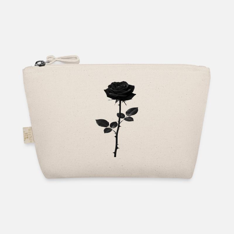 Rose Noire Graphique Monochrome Trousse biologique