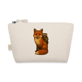 Fox and raccoon - Organic Pouch - nature - Front