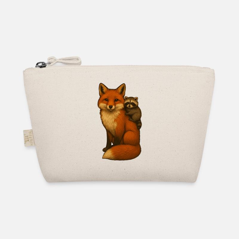 Fox and raccoon Organic Pouch